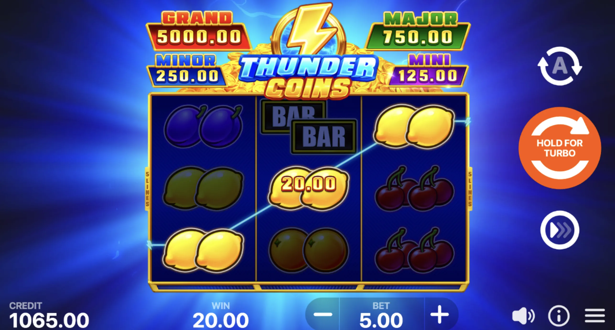 Thunder Coins: Hold and Win