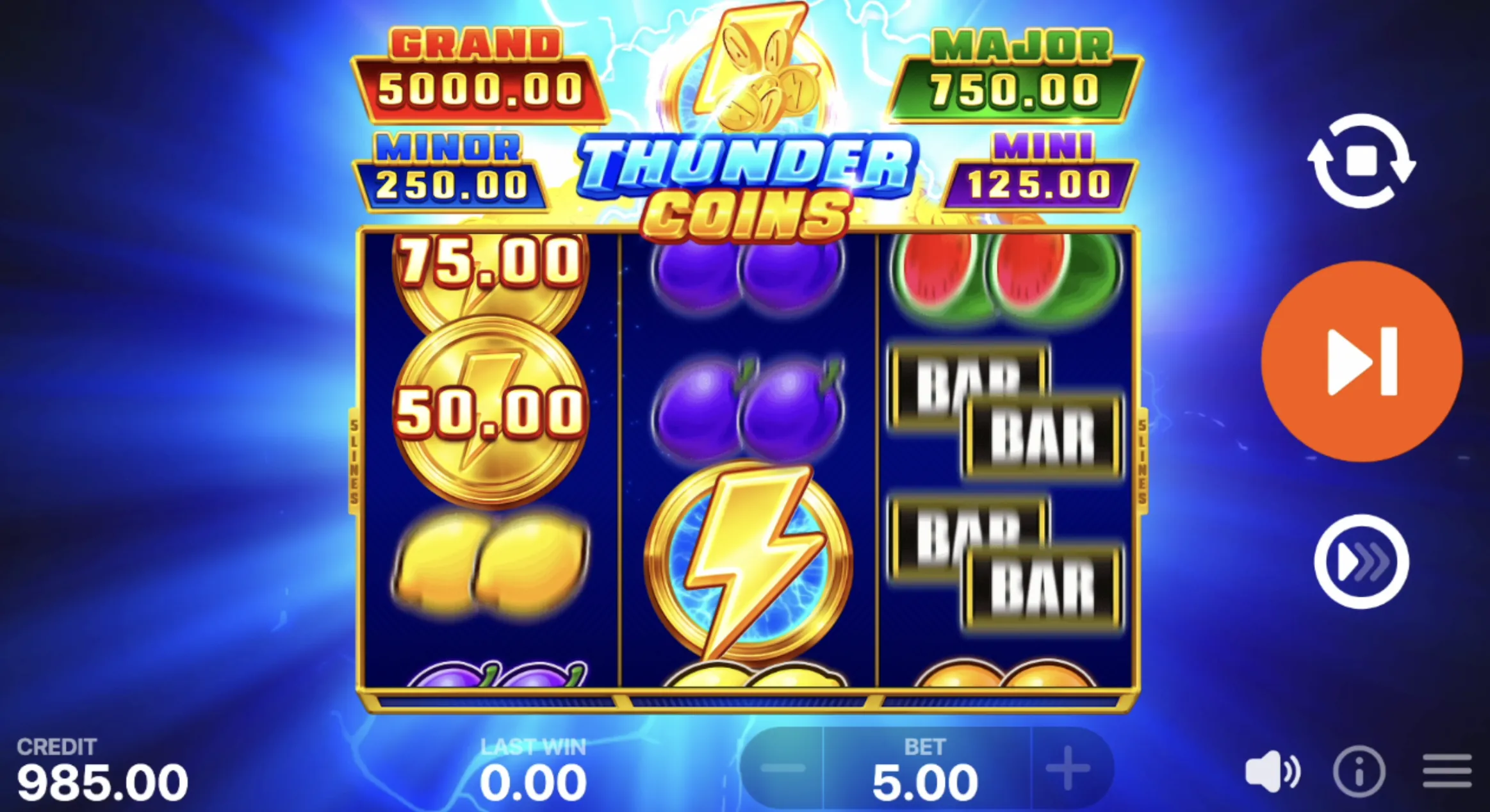 Thunder Coins: Hold and Win Slot